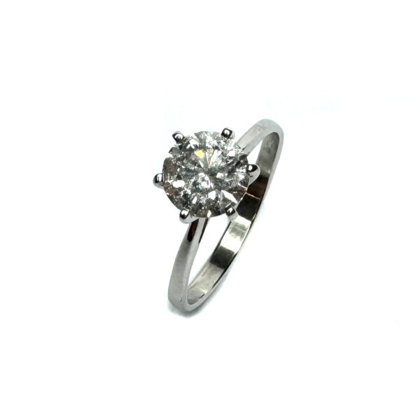 Second Hand 18ct White Gold Diamond Solaitre Ring