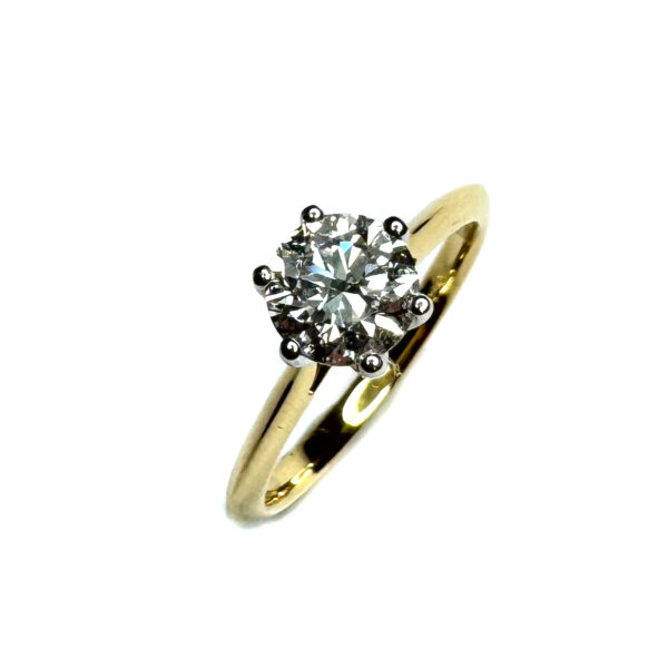 18ct Yellow Gold Lab Grown Diamond Ring 1ct