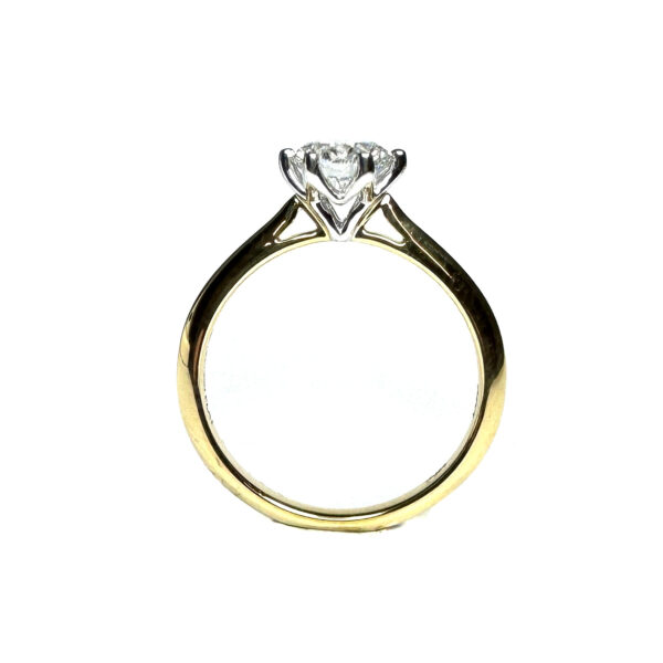 18ct Yellow Gold Lab Grown Diamond Ring 1ct