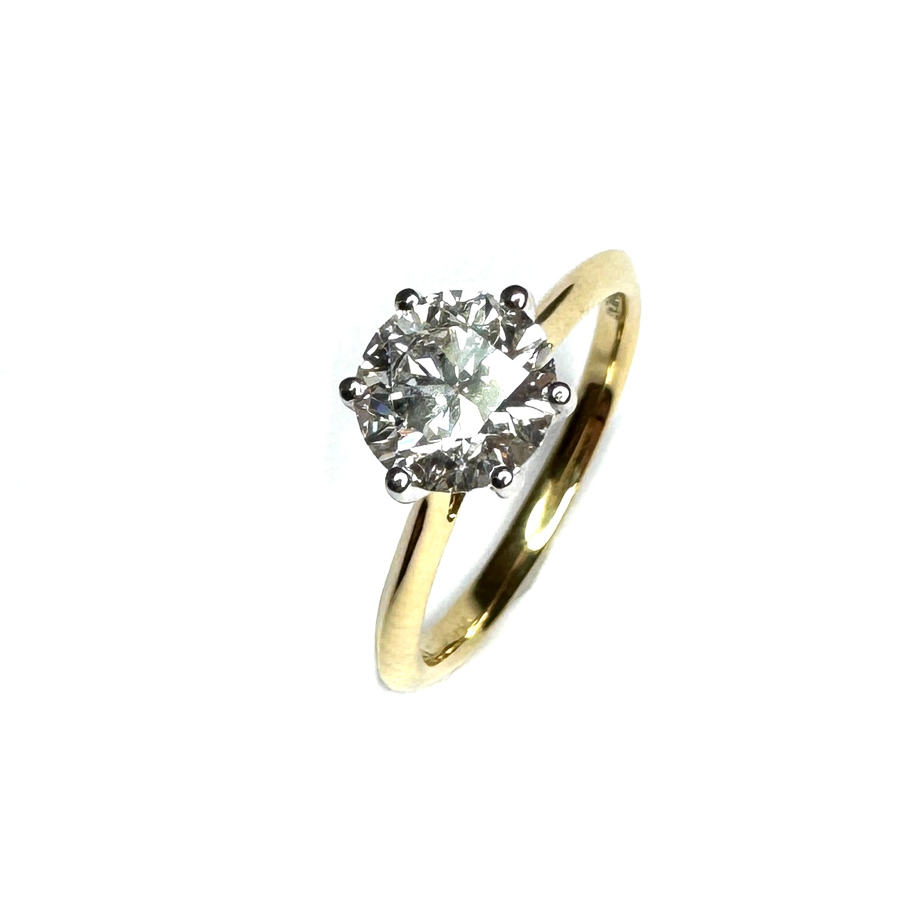 18ct Yellow Gold Lab Grown Diamond Ring 1.50ct