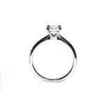 Platinum Lab Grown Emerald Cut Diamond Ring 1ct