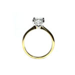 18ct Yellow Gold Lab Grown Emerald Cut Diamond Ring 1.54ct