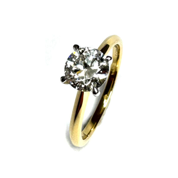 18ct Yellow Gold Lab Grown Diamond Ring