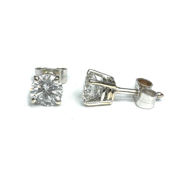 Second Hand Platinum Diamond Stud Earrings