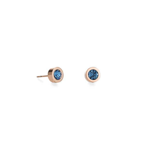 Coeur De Lion Earrings Petrol Rose Gold