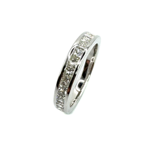 18ct White Gold Diamond Channel Set Ring
