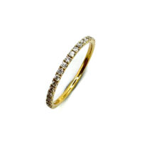 18ct Yellow Gold Diamond Half Eternity Ring