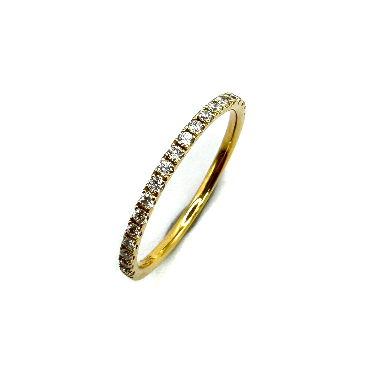 18ct Yellow Gold Diamond Half Eternity Ring