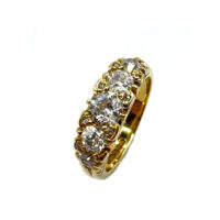 Second Hand 18ct Yellow Gold 5 Stone Diamond Ring