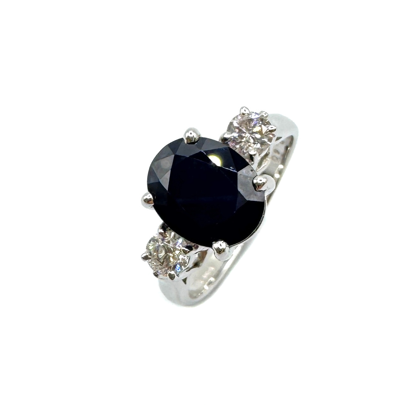 Second Hand 18ct White Gold Sapphire & Diamond Ring