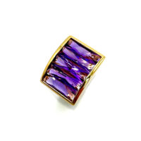 Second Hand 18ct Yellow Gold Ameythst Ring