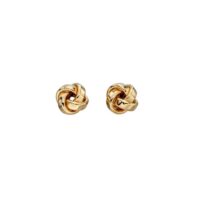 9ct Yellow Gold Knot Stud Earrings